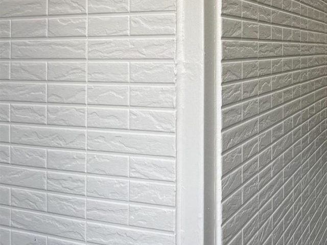 稲美町の塗装完了した外壁